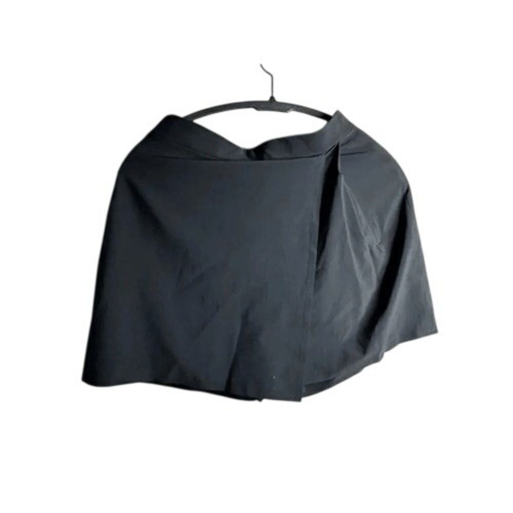 Athleta Black Wrap Front Skort Size 4 Activewear Skirt‎ with Shorts Side Zip